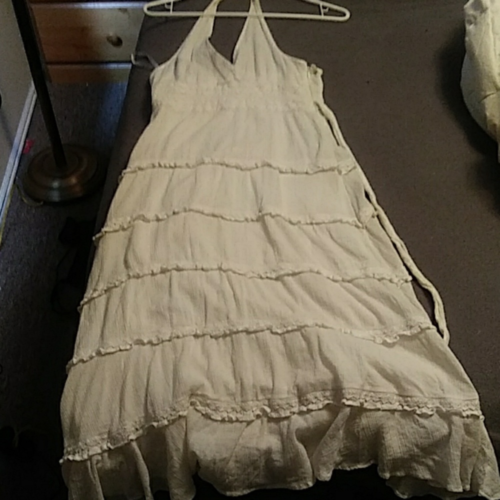 Anthropology Odille white dress